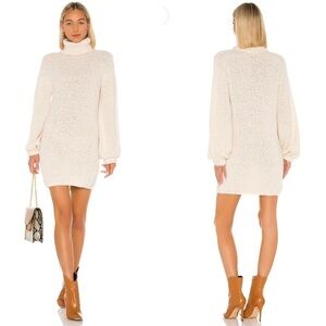 Tularosa Diamond Sweater Dress Ivory